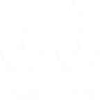 Dix heures à dix neuf heures