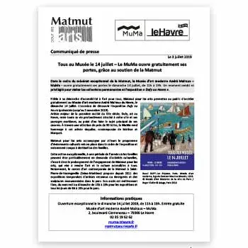 Couverture du communiqué de presse