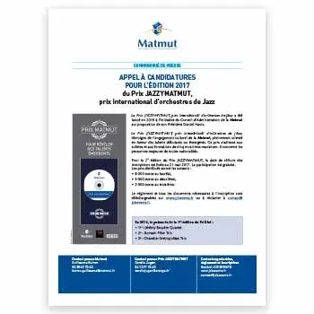 Couverture du communiqué de presse