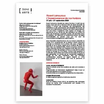 Couverture du communiqué de presse